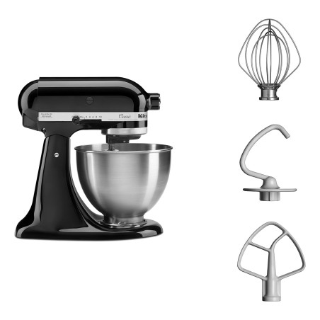 KitchenAid Classic 5K45SSEOB Køkkenmaskine 4.3liter 275W Sort onyx